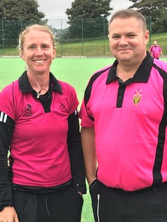 Umpires Kat & Ged